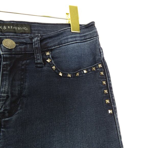 Rock & Republic Berlin Studded Skinny Jeans Size 4 - Picture 5 of 13
